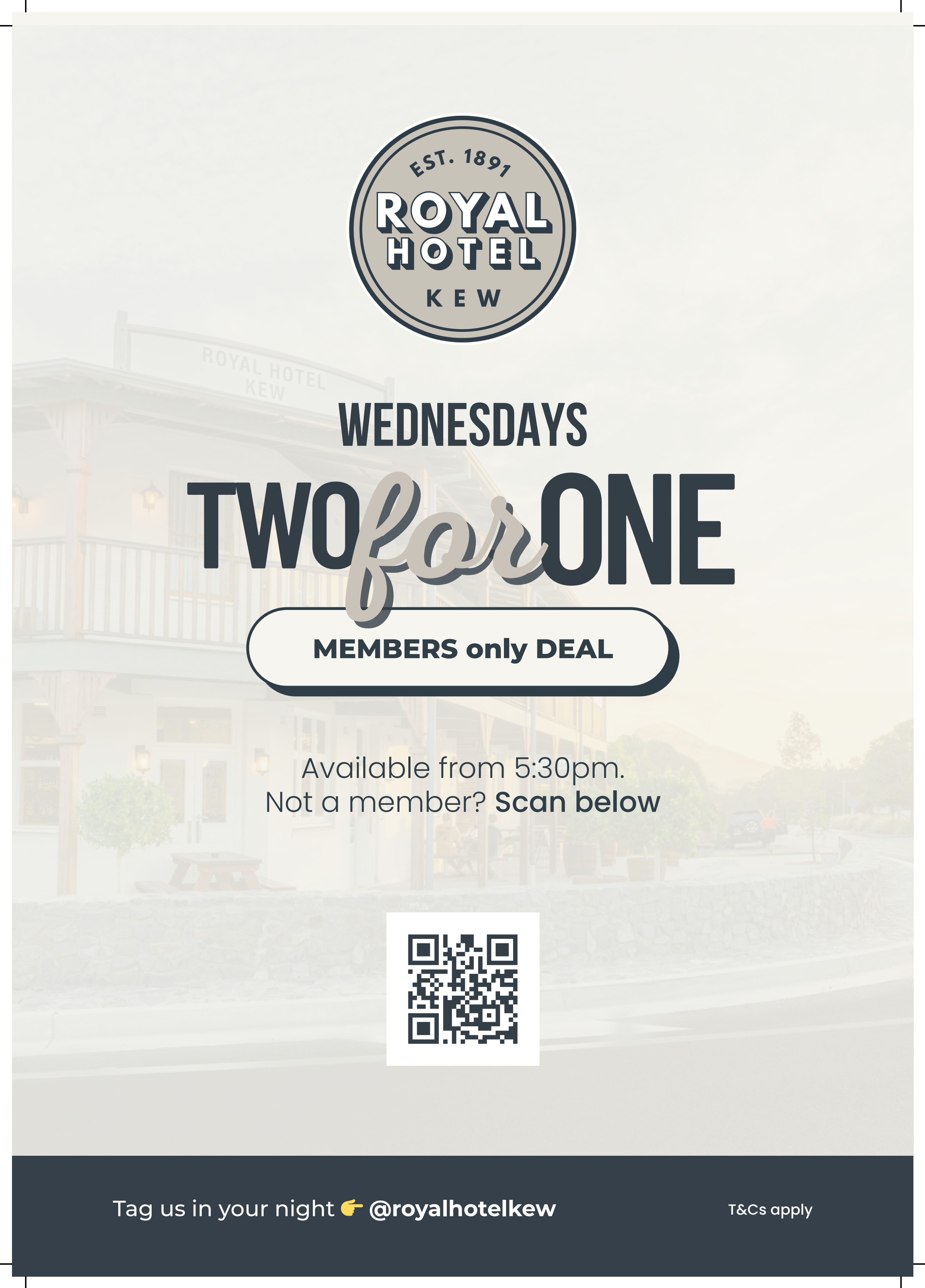 WEDNESDAY 2 FOR 1